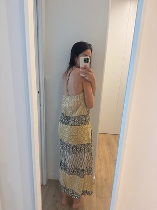 Vestido largo algodón boho India