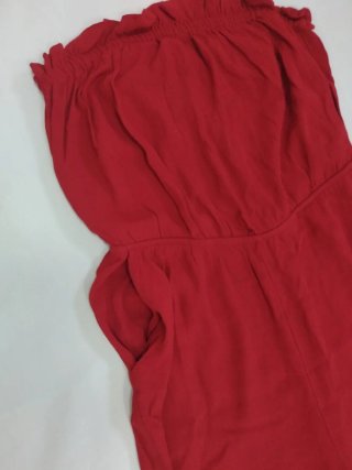 Mono  pantalón ancho rojo