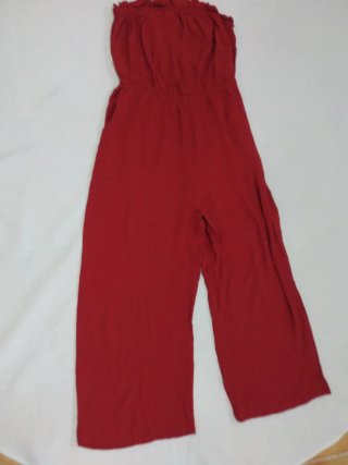 Mono  pantalón ancho rojo