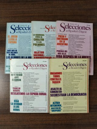 5 Revistas Selecciones del Reader's Digest 1981