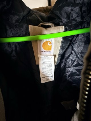 Chaqueta Carhartt Rework Talla XL Beige/Negro