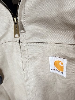 Chaqueta Carhartt Rework Talla XL Beige/Negro