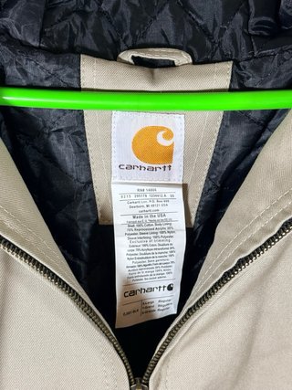 Chaqueta Carhartt Rework Talla XL Beige/Negro