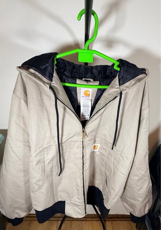 Chaqueta Carhartt Rework Talla XL Beige/Negro