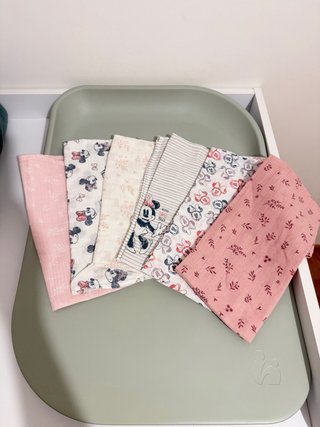 Mantas y muselinas bebé Minnie y flores