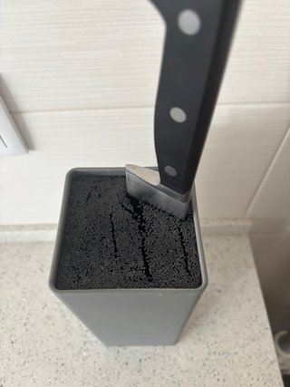 Suporte para facas cinza