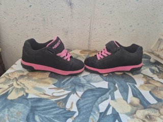Zapatillas Heelys Negro/Rosa Talla 34 + Kit