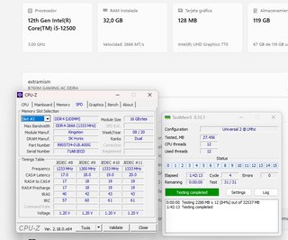 32GB (2x16GB) DDR4 2666MHz Kingston RAM
