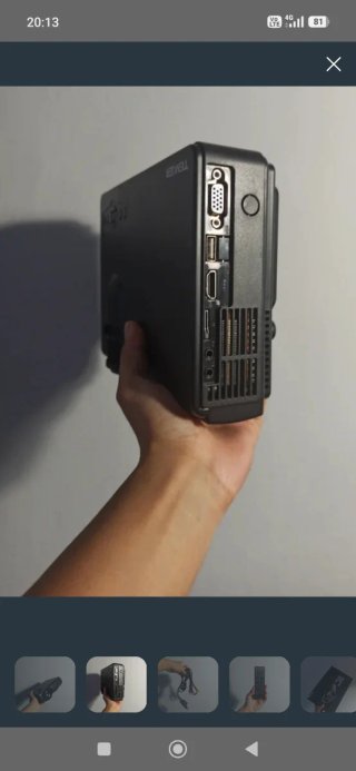Mini proyector Tenker negro