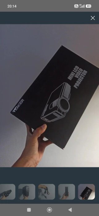 Mini proyector Tenker negro