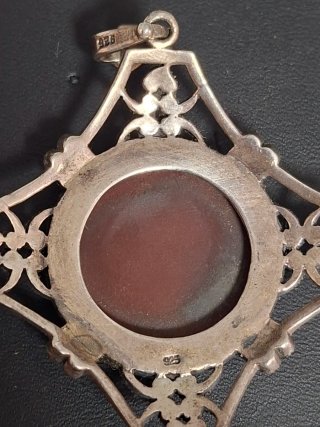 Colgante Vintage Plata 925 Cornalina