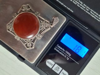 Colgante Vintage Plata 925 Cornalina