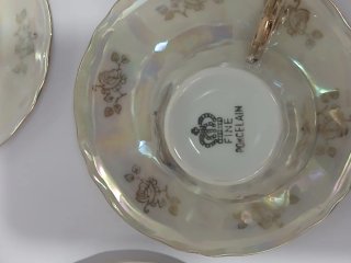 Juego Café/Té Vintage Porcelana y Oro 640513926
