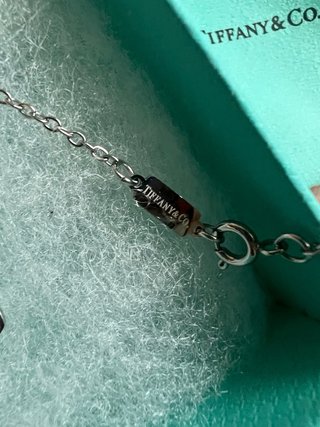 Collar Doble Corazón tipo Tiffany & Co. Turquesa