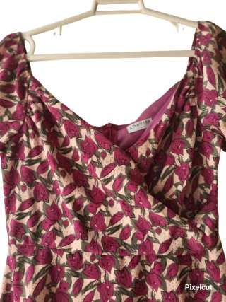 Vestido Loavies estampado morado