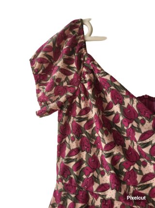 Vestido Loavies estampado morado