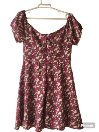Vestido Loavies estampado morado