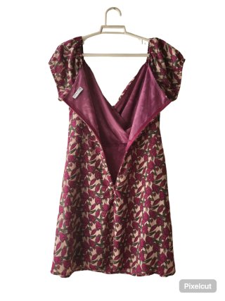 Vestido Loavies estampado morado
