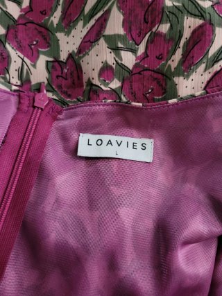 Vestido Loavies estampado morado