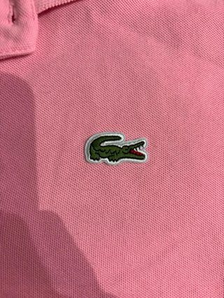 Polo Lacoste Rosa Talla M