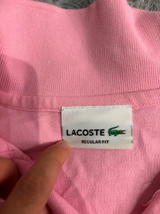 Polo Lacoste Rosa Talla M