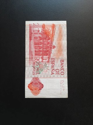 BILLETE DE 2000 PESETAS DE 1980