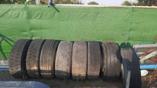 Ruedas con llantas de acero 315/80R22,5 385/65R22,