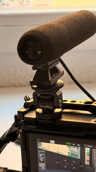 Sony ZV-E10II + SmallRig Cage + Micrófono