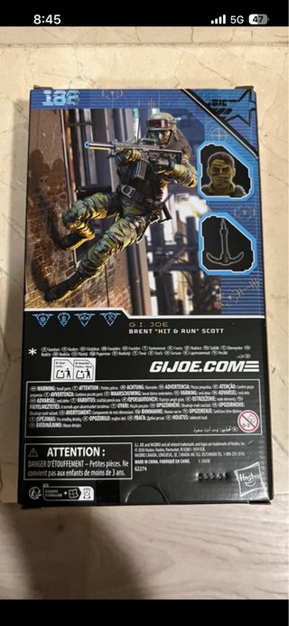 Figura  G.I. Joe Classified Brent hit & run Scott