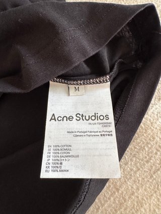 Camiseta Acne Studios Manga Larga Negra - Talla M