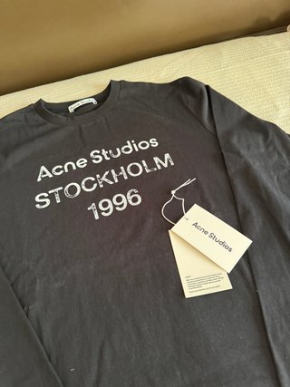 Camiseta Acne Studios Manga Larga Negra - Talla M
