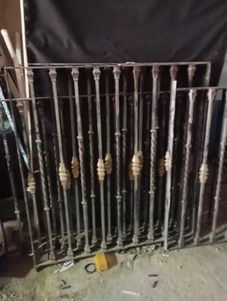 4 Rejas Hierro Forjado 150x150 cm aproximadamente