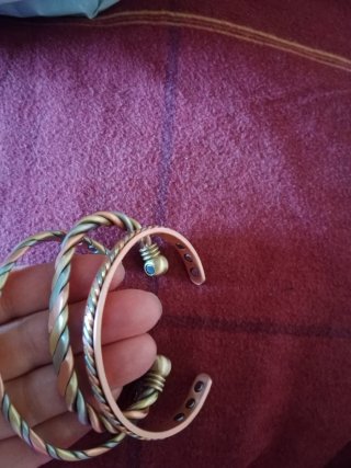 Pulseras cobre y bronce trenzadas