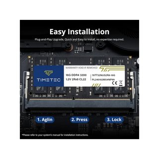 - Timetec 32GB Kit RAM DDR4 portátil gaming
