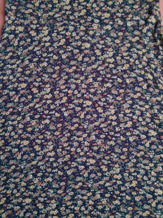 Vestido corto mujer floral azul