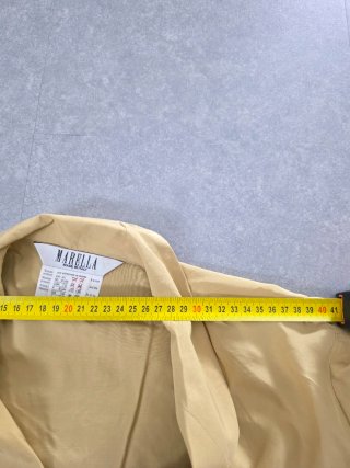 Abito Chemisier Marella Seta Beige Vintage Tg 46