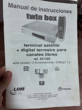 Metronic Twin Box TDT + Satélite