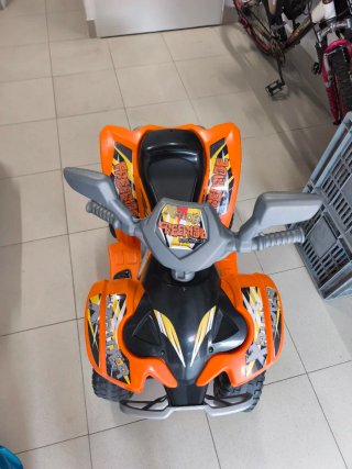 Moto infantil eléctrica naranja