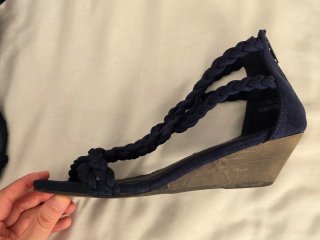 Sandalias Marypaz Azul Cuña