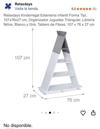 Estantería Tipi Gris y Blanca