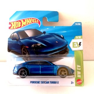 Hot Wheels Porsche Taycan Turbo S Azul