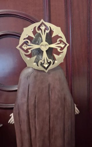 Sagrado Corazón de Jesús en madera