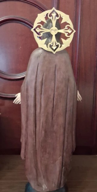 Sagrado Corazón de Jesús en madera