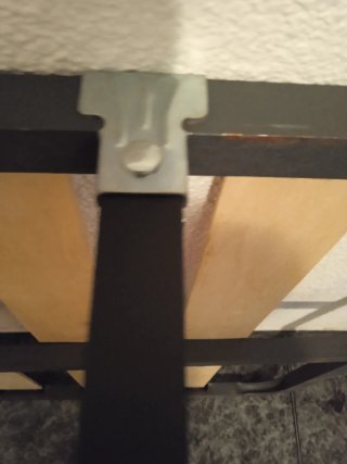 Somier metálico con láminas de madera