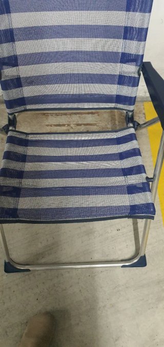 Silla Alta Playa Aluminio Nueva