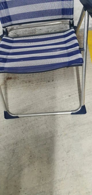 Silla Alta Playa Aluminio Nueva