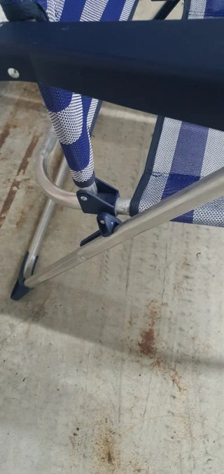 Silla Alta Playa Aluminio Nueva