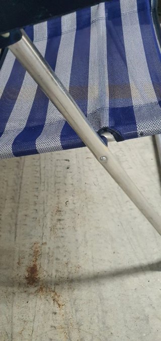 Silla Alta Playa Aluminio Nueva