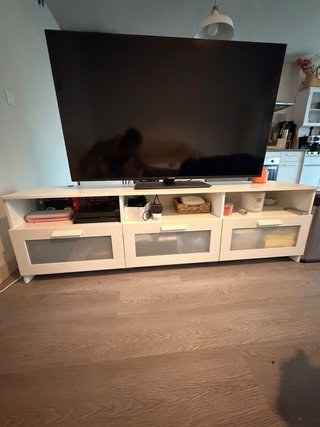 Mueble TV Blanco con cajones