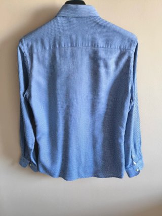 Camisa El Ganso Azul y Blanca